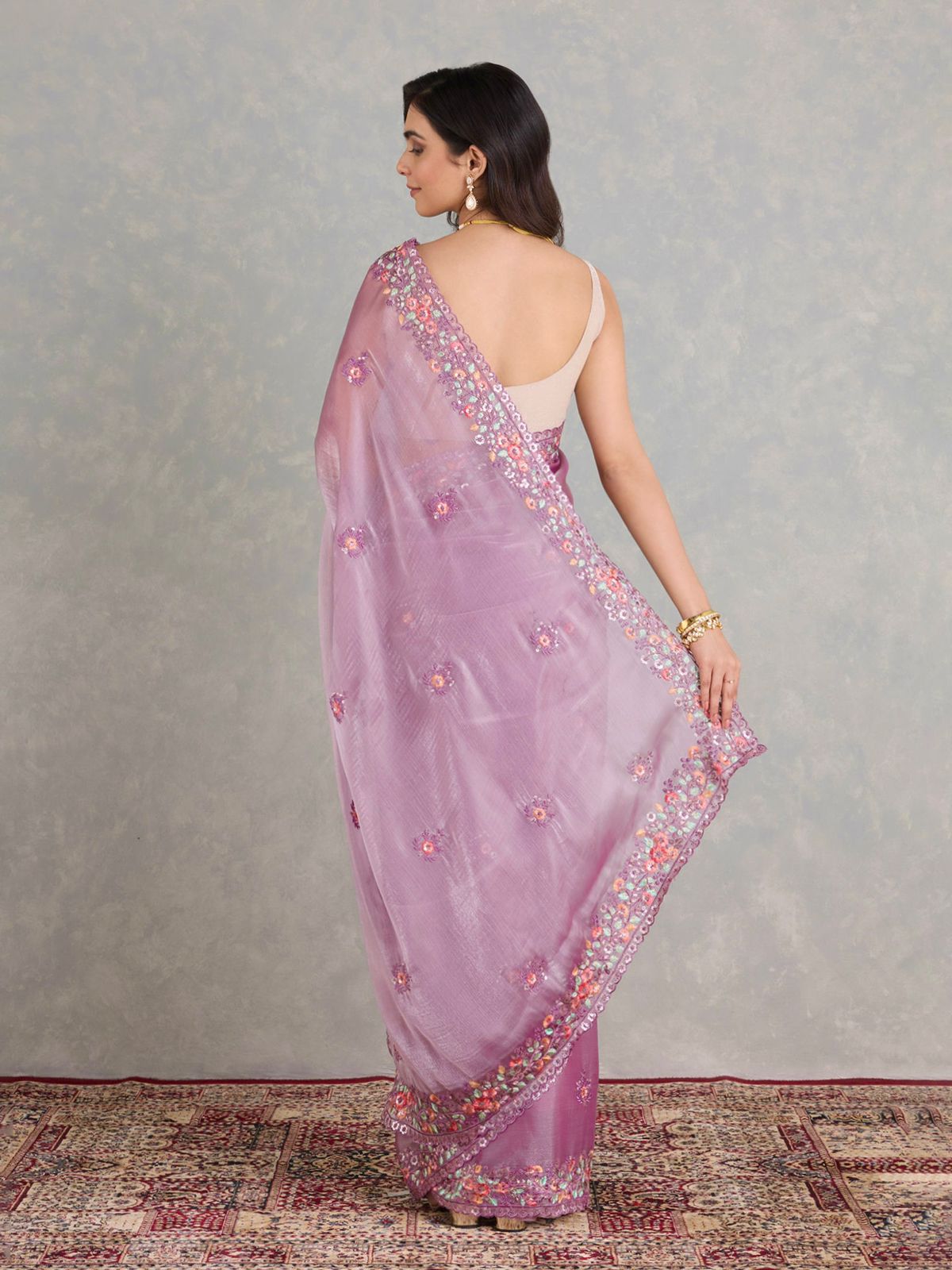 ๐ซ New Berberry Jimmy Cho Embroidered Saree Collection | Luxury Soft Fabric with Designer Blouse ๐