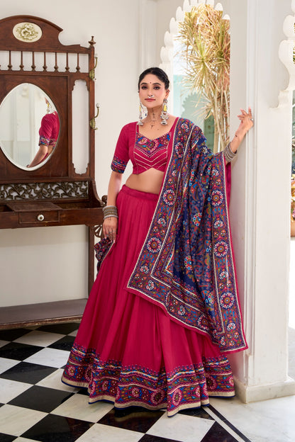 🌷 Designer Tasar Silk Lehenga Choli🌷