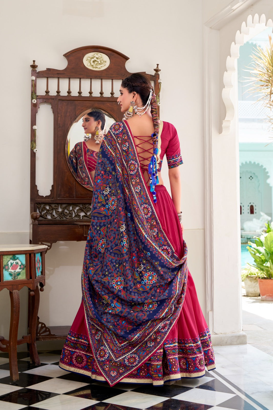 🌷 Designer Tasar Silk Lehenga Choli🌷