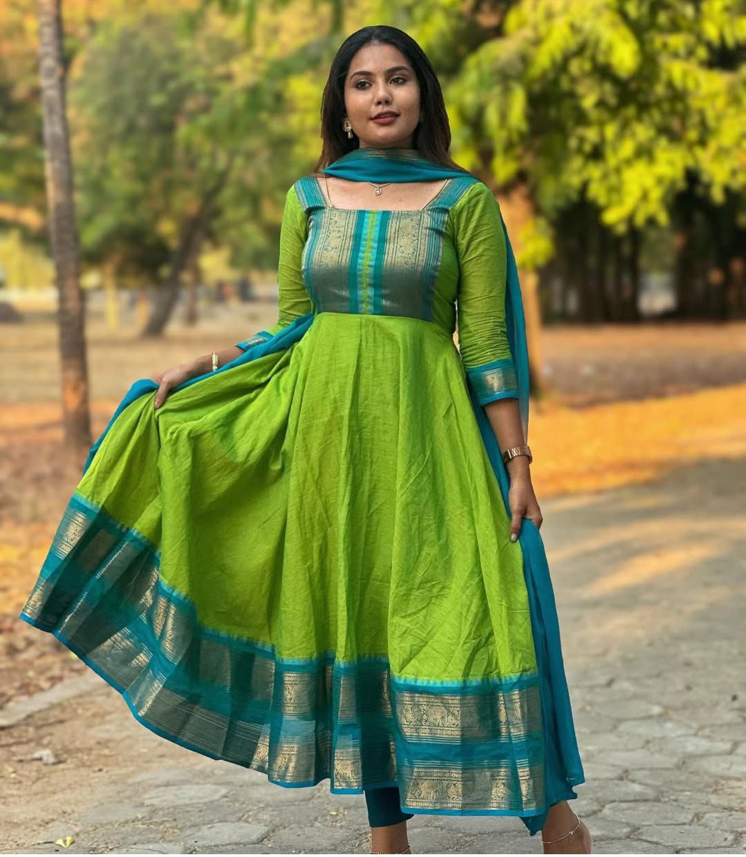 💫 Elegant Vichitra Silk Traditional Suit with Chanderi Dupatta 💫