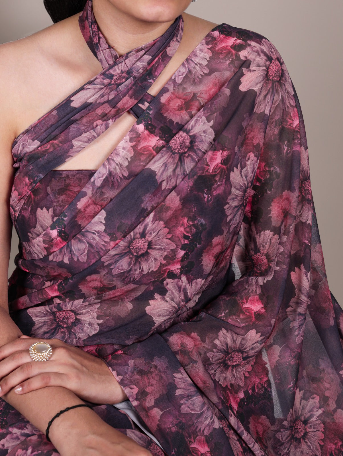 🌸 Elegant Floral Print Marble Saree Collection 2025 | Lightweight & Graceful 🌿