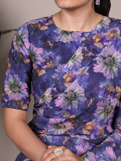 🌸 Elegant Floral Print Marble Saree Collection 2025 | Lightweight & Graceful 🌿