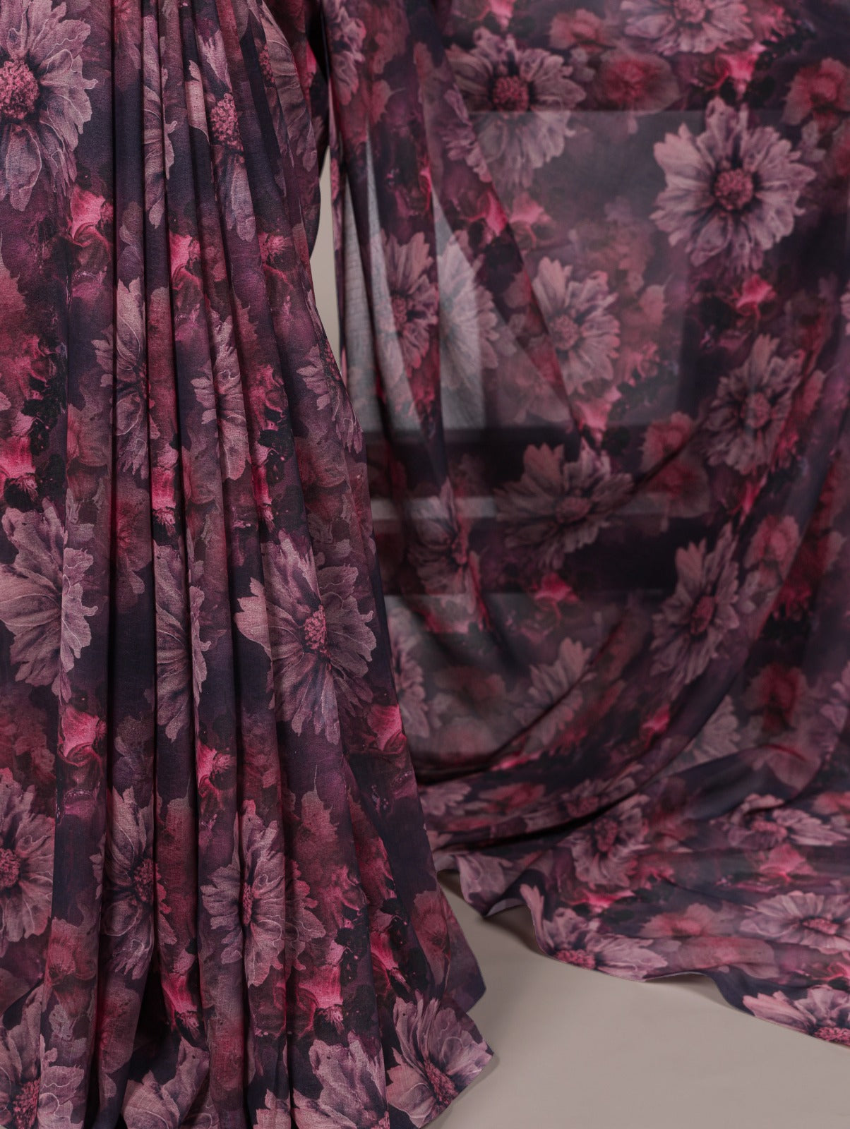 🌸 Elegant Floral Print Marble Saree Collection 2025 | Lightweight & Graceful 🌿