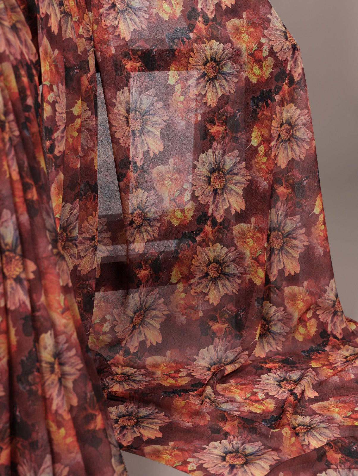 🌸 Elegant Floral Print Marble Saree Collection 2025 | Lightweight & Graceful 🌿